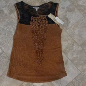 Gimmicks Lace Applique Tank Top
